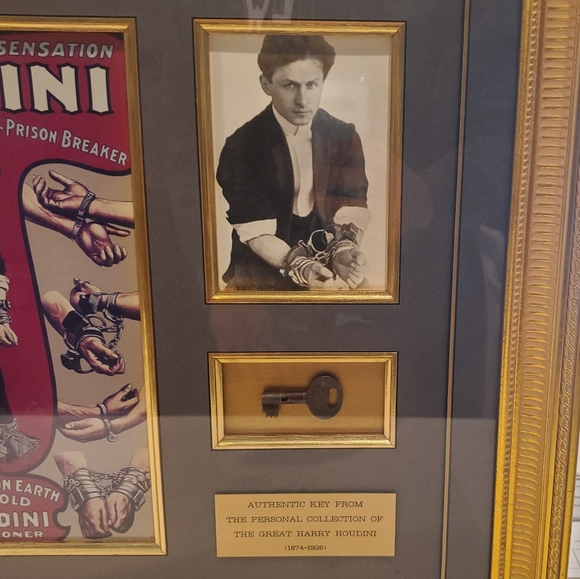 Authentic Harry Houdini Framed Original - Picture 8 of 8
